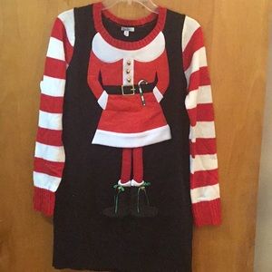 Kela Ms Santa Suit Christmas Sweater Medium